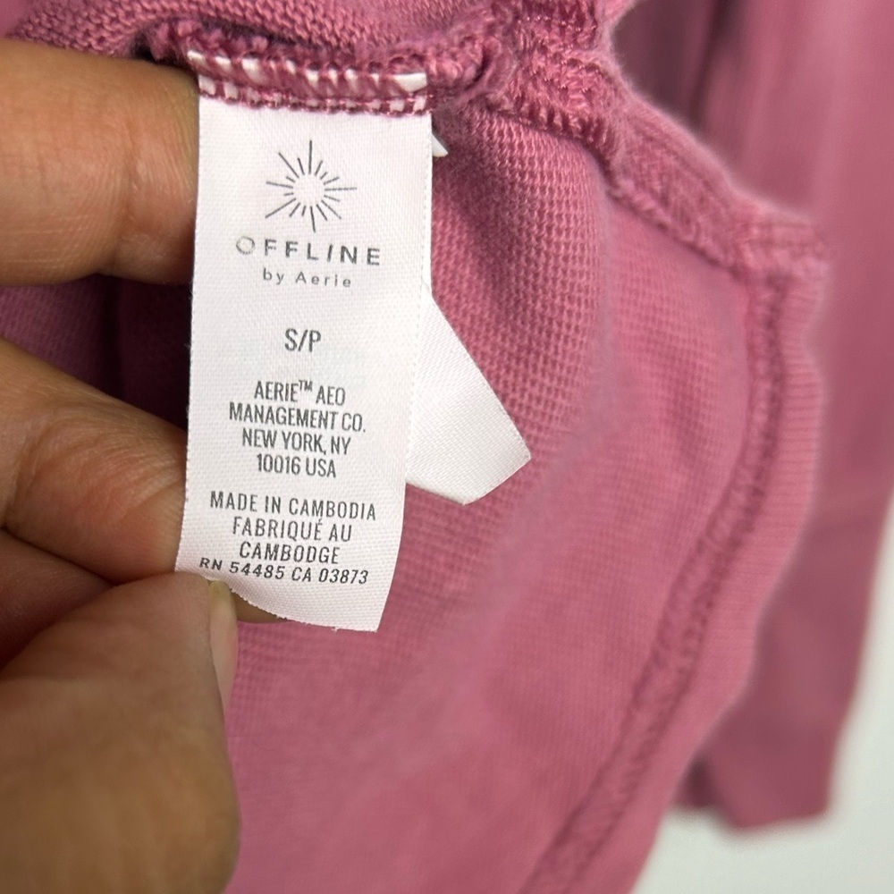 Ofline By Aerie Up all night Club Long Sleeve Sweatshirt Size S oversized - Picture 5 of 10